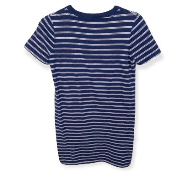 Madewell Striped Pocket Tee Dress Navy‎ White Size XXS 2019 Blue Short Sleeve - Picture 5 of 7